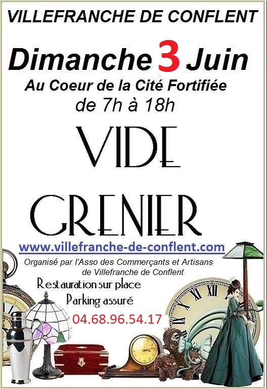 affiche vide grenier 3 juin 2018